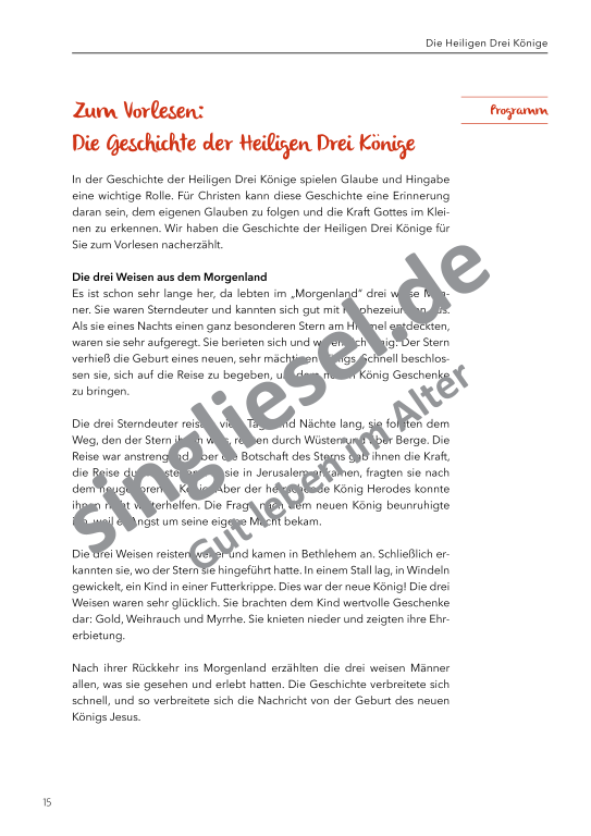 Beispielseiten aus: Von Neujahr bis Fasching  - Aktivierungspaket zu Festen und Bräuche für Senioren als PDF-Download Beispielseiten aus: Von Neujahr bis Fasching  - Aktivierungspaket zu Festen und Bräuche für Senioren als PDF-Download