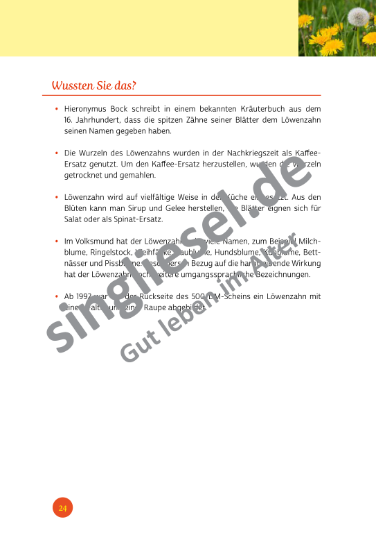 Beispielseiten der PDF: Kurzaktivierungen im Sommer - Beschätigungen für Senioren zum Thema Wald und Wiese Beispielseiten der PDF: Kurzaktivierungen im Sommer - Beschätigungen für Senioren zum Thema Wald und Wiese