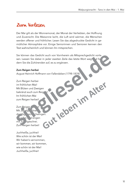 Beispielseiten aus: Von Ostern bis Pfingsten  - Aktivierungspaket zu Festen und Bräuche für Senioren als PDF-Download Beispielseiten aus: Von Ostern bis Pfingsten  - Aktivierungspaket zu Festen und Bräuche für Senioren als PDF-Download